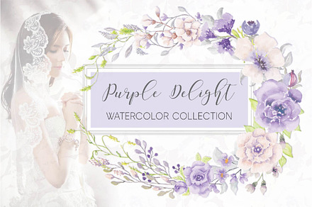 'Purple Delight' Watercolor Collecti