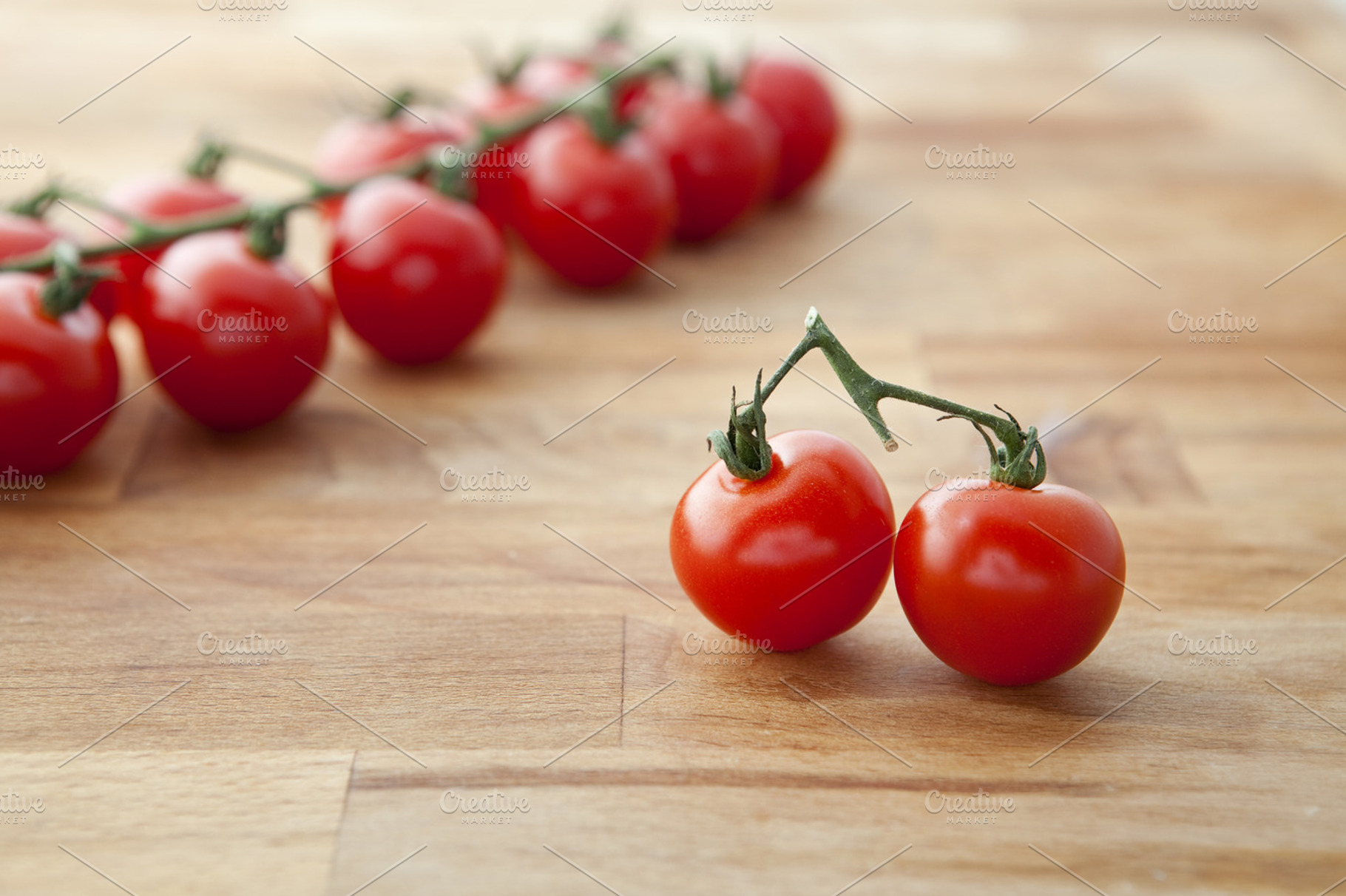Two Cherry Tomatoes