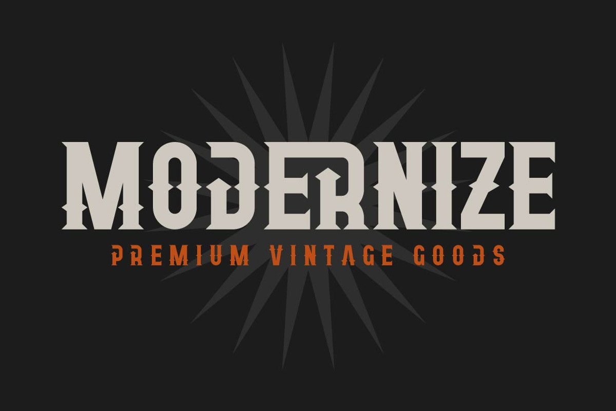 Qosta – Vintage Retro Display Font, a Blackletter Font by Artiveko (Photo 6 of 7)