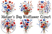 Mother’s Day Wildflower Clipart, an Illustration by OK Design (Thumbnail 2 of 6)