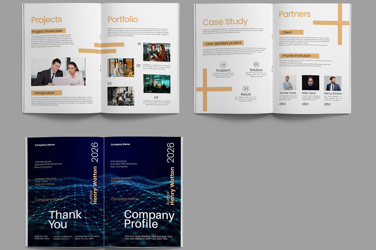 Minimal Business Company Profile, a Brochure Template by ContestDesign (Photo 3 of 3)