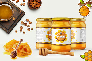 HONEY LABEL TEMPLATE, a Templates & Theme by ramzan.shaikh