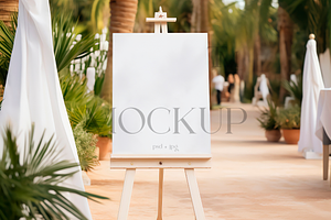 Wedding Ceremony Welcome Sign Mockup