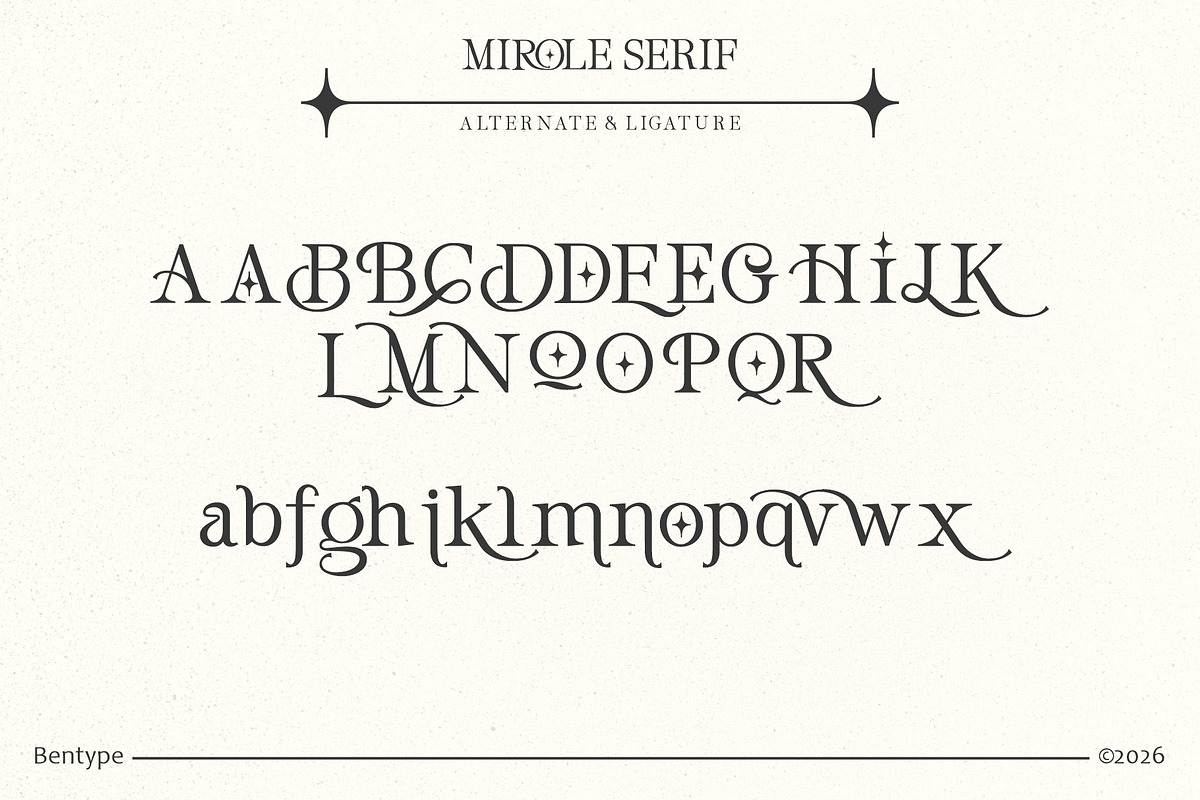 Mirole - Modern Luxury Font, a Serif Font by Bentype Studio (Photo 4 of 7)