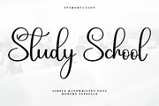 Study School, a Handwritten Font by FreshTypeINK (Thumbnail 1 of 8)