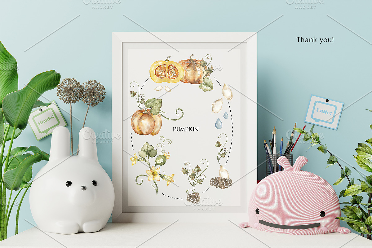 Watercolor Plant Life Cycle, an Education Illustration by MayaNavits (Photo 17 of 17)