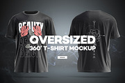 Oversized 360 T-shirt Mockup, a Shirt Mockup by rebrandy (Thumbnail 1 of 12)