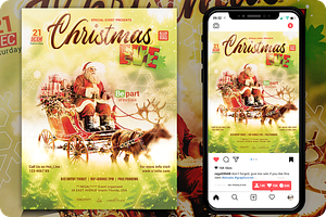Christmas Event Flyer, a Flyer Template by regalDRAW