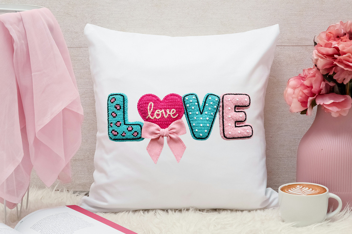 Yarn Crochet Love Valentines PNG, an Illustration by Canvas Craft (Photo 6 of 7)
