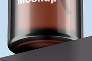 Amber Bottle with Pump Mockup, a Packaging Mockup by Reformer Mockup (Thumbnail 6 of 6)