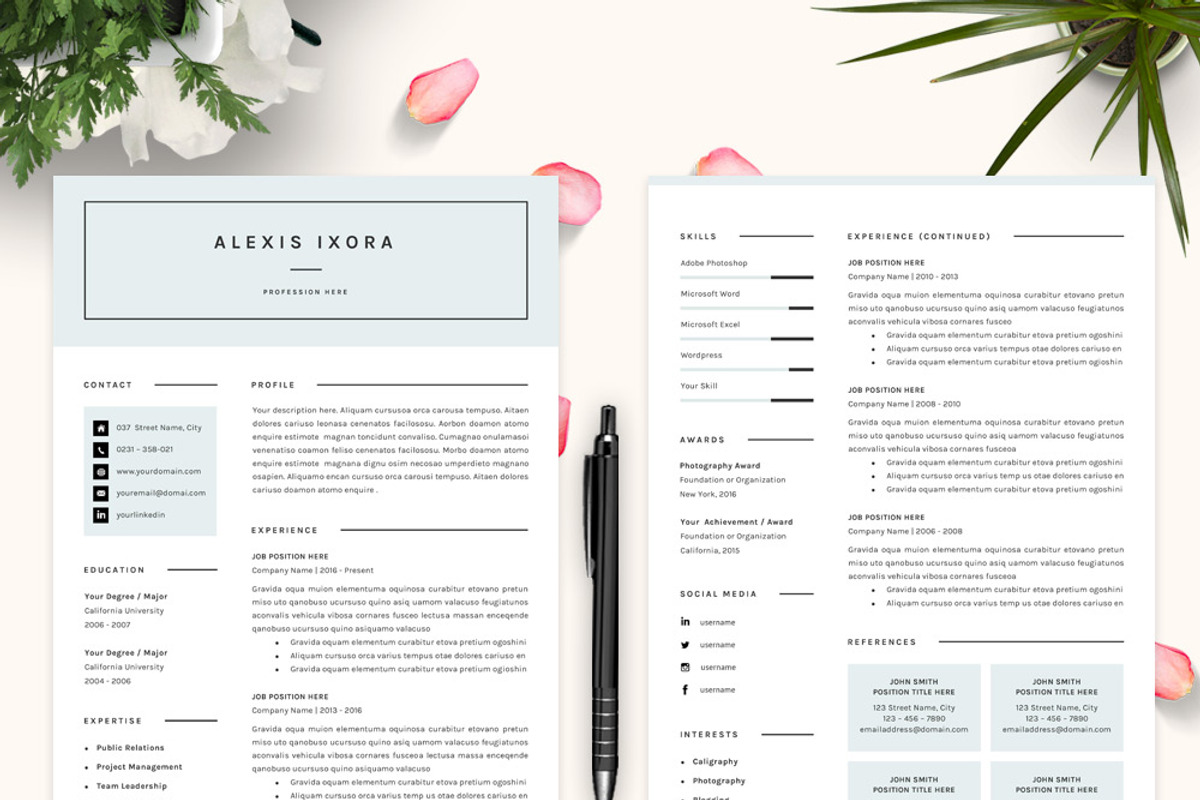 Resume / CV Template, a Resume Template by GResume (Photo 2 of 5)