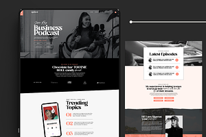 Podcast Wix Website Template