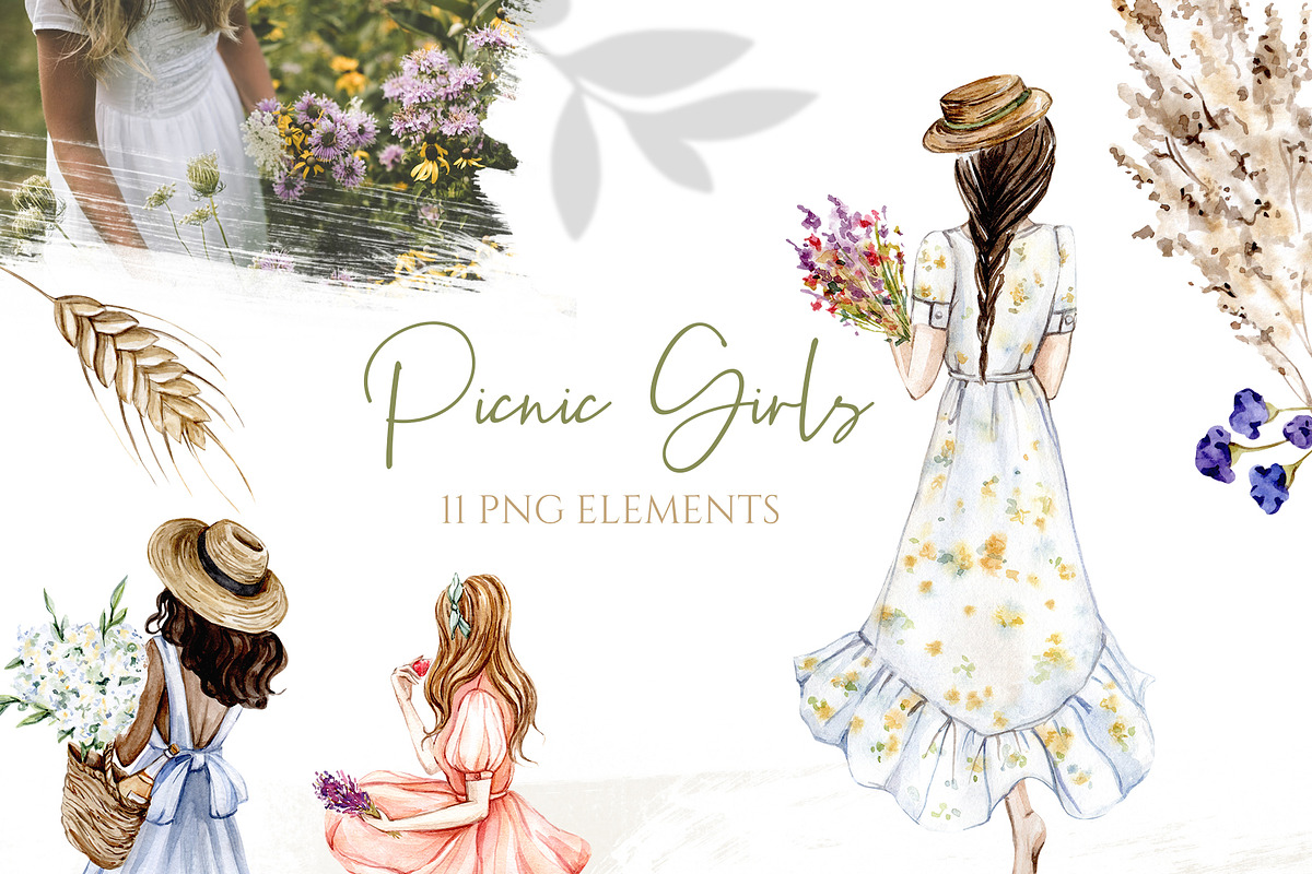Watercolor Summer Picnic Collection, a Food Illustration by S_ARTLOVE (Photo 6 of 11)