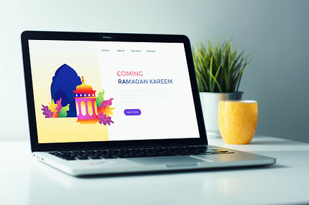 Landing Page Coming Ramadan, a Landing Page Template by bungamustia