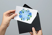 Blue dahlia watercolor PNG clipart, a Decorative Illustration by WatercolorPNG.com (Thumbnail 3 of 8)