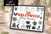 Halloween Stamps for Procreate, a Shape Add-On by Willow Paige Farms (Thumbnail 1 of 5)
