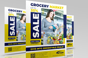 Grocery Market Flyer Template, a Flyer Template by OWPictures (Thumbnail 1 of 4)