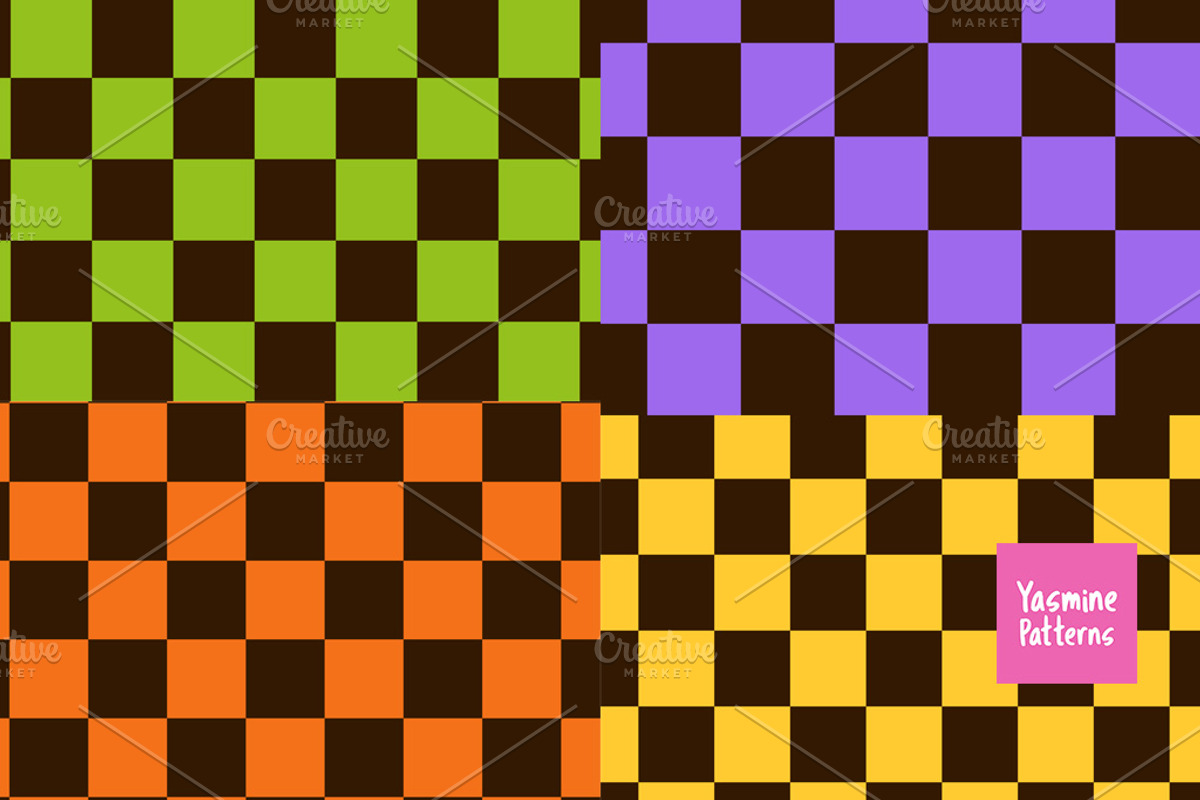 Hippie Halloween Patterns Collection, a Pattern Graphic by Yasmine Patterns (Photo 8 of 8)