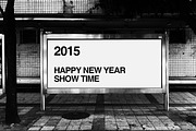 Bus Stop Mock-up(B&W Type), an Advertising Mockup by SuperBY Market (Thumbnail 2 of 2)