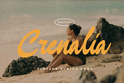 Crenalia Vintage Script Font, a Script Font by RantautypeStudio (Thumbnail 1 of 17)
