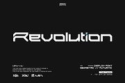 Revolution display, a Font by XAL (Thumbnail 1 of 6)
