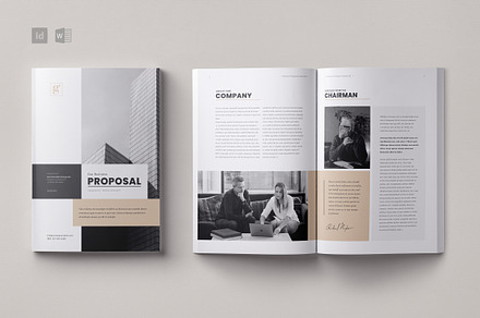 Project Proposal | InDesign, Docx, a Brochure Template by Theme Weavers
