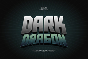 Text Effect Dark Dragon, a Layer Style Add-On by Navy Graphic