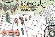 Boho Vector Collection, an Object Graphic by Free-PSD-Templates (Thumbnail 1 of 4)