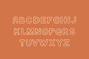 Alba Outline Marker Font, a Sans Serif Font by Margot + Co (Thumbnail 3 of 7)