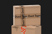 Parcel Boxes & Duct Tapes Mockup, a Packaging Mockup by Design Squad (Thumbnail 2 of 2)