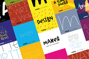 Makel, typography, a Handwritten Font by La Boite Graphique (Thumbnail 7 of 10)