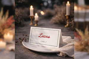 Wedding Place Cards Template bd003, a Card Template by TyphoonStudio
