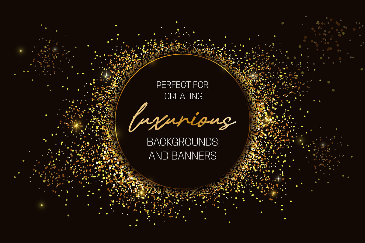 25 Glitter Brushes for illustrator, a Brush Add-On by IuliiaSavko (Photo 7 of 10)
