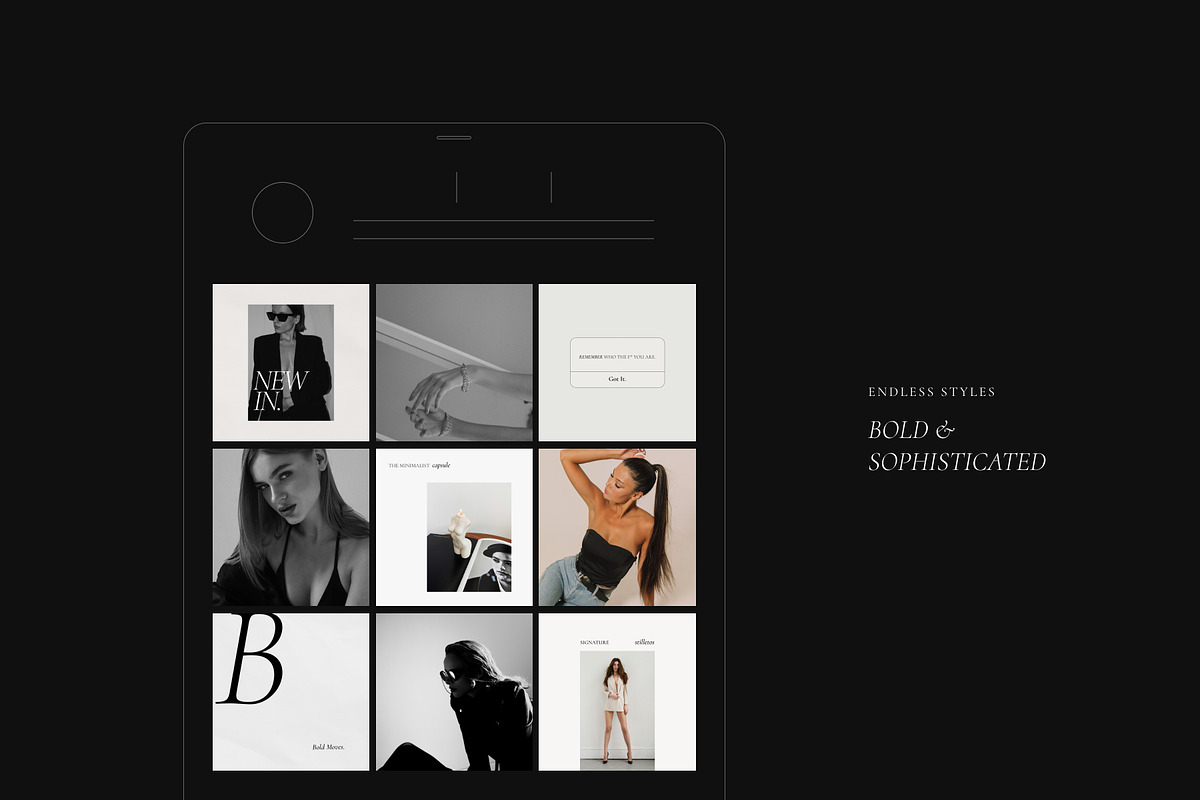 Minimal Editorial Instagram Template, a Social Media Template by Signture Muse Design (Photo 10 of 12)