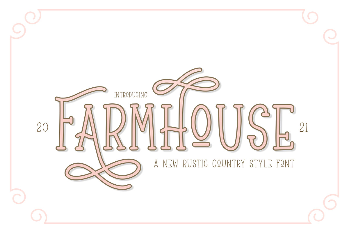Farmhouse Font, a Serif Font by Salt & Pepper Designs (Photo 1 of 8)