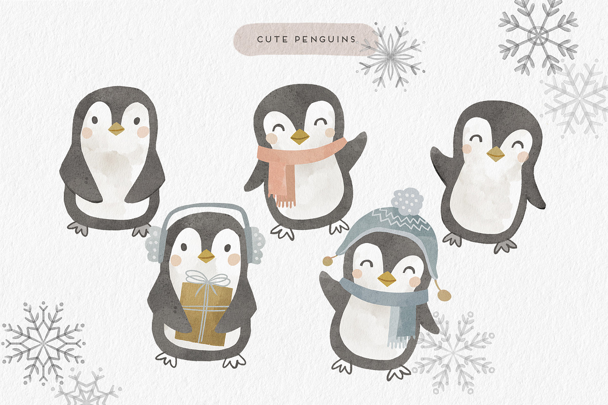 Arctic Animals Watercolor Clipart, an Animal Illustration by Point and Poem (Photo 3 of 6)