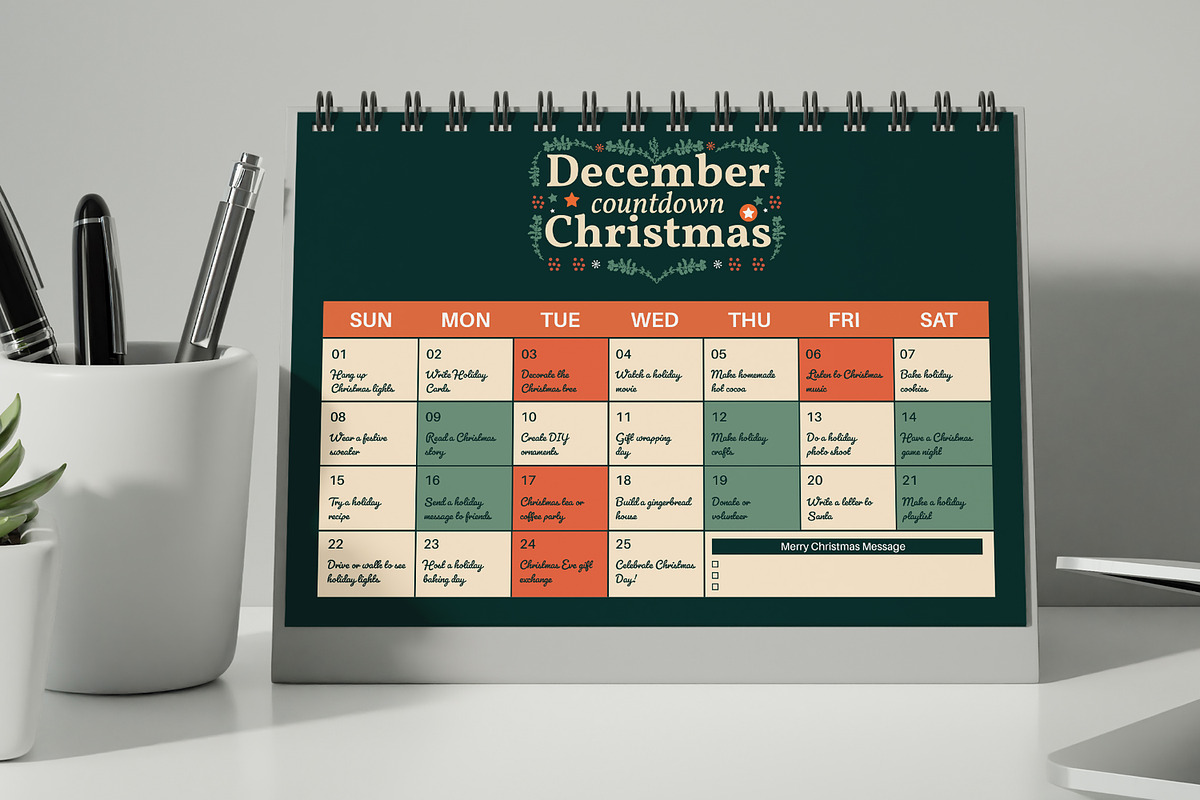 Christmas Day Countdown, a Stationery Template by MightyDesign (Photo 1 of 5)