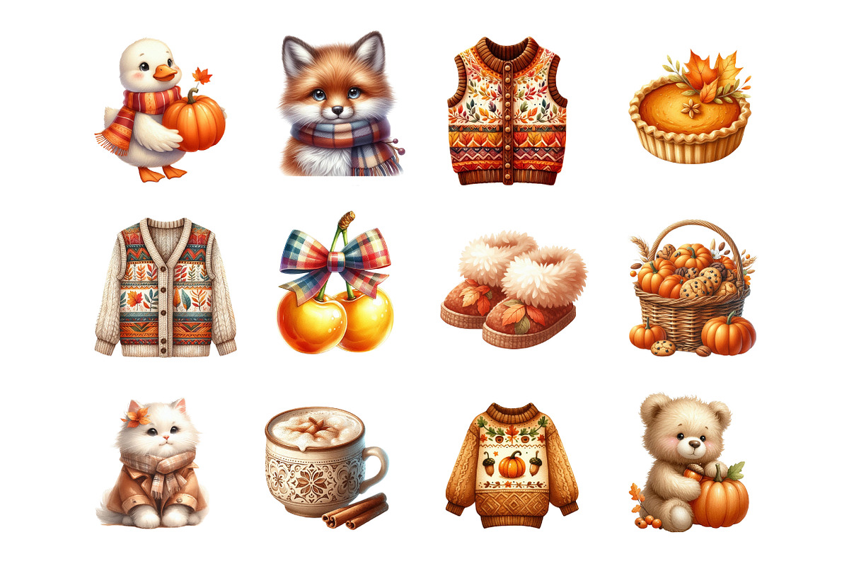 Cozy Fall Autumn Sublimation Bundle, an Illustration by SinaCreation (Photo 3 of 7)