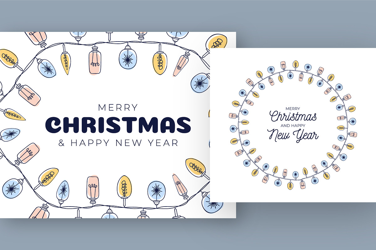 Christmas Doodle Garland Brush, a Brush Add-On by Lunarts Studio (Photo 4 of 6)