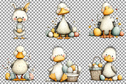 Whimsical Easter Goose Clipart, an Illustration by Sublimation Artist (Thumbnail 3 of 7)
