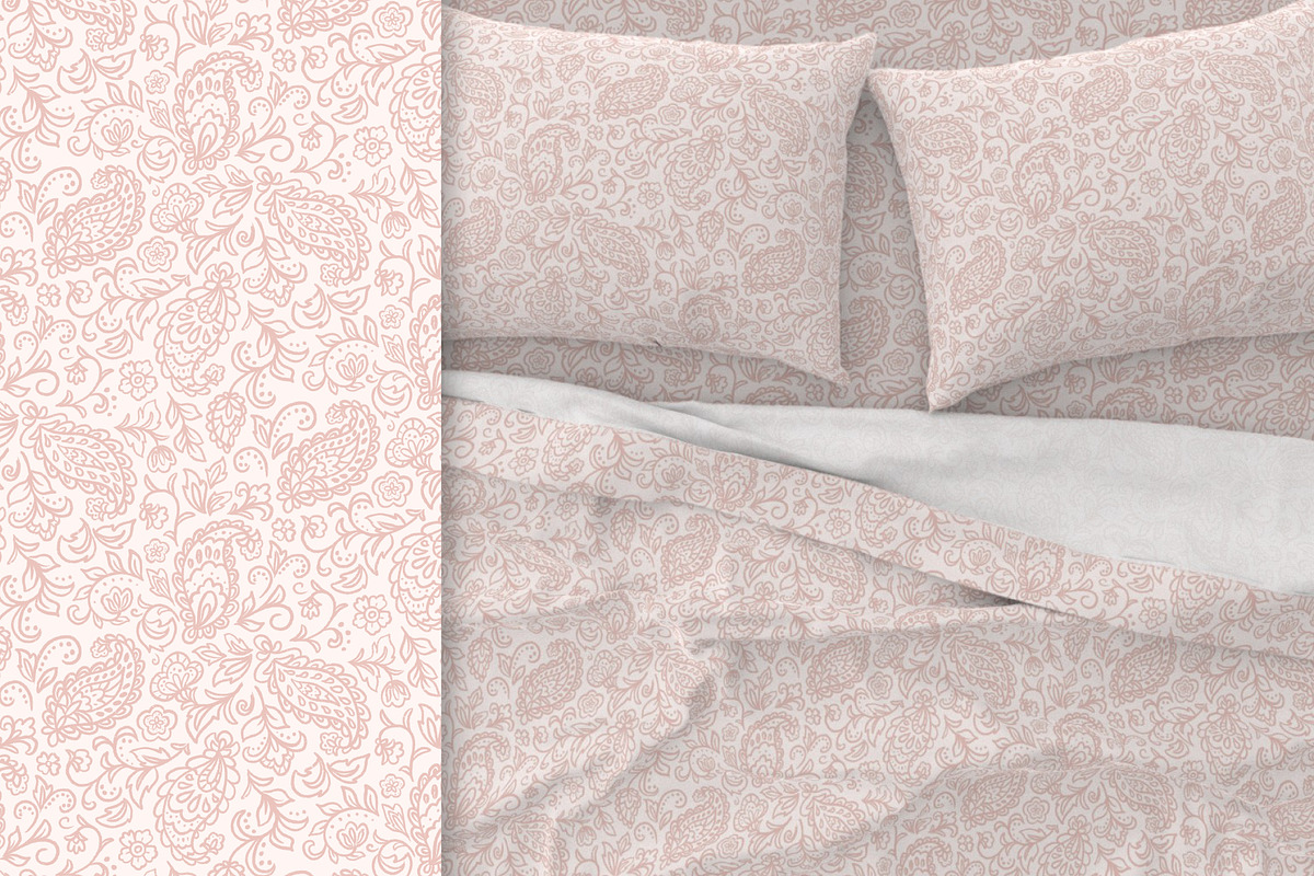 Paisley design pattern set, a Pattern Graphic by Viaireshop (Photo 7 of 7)