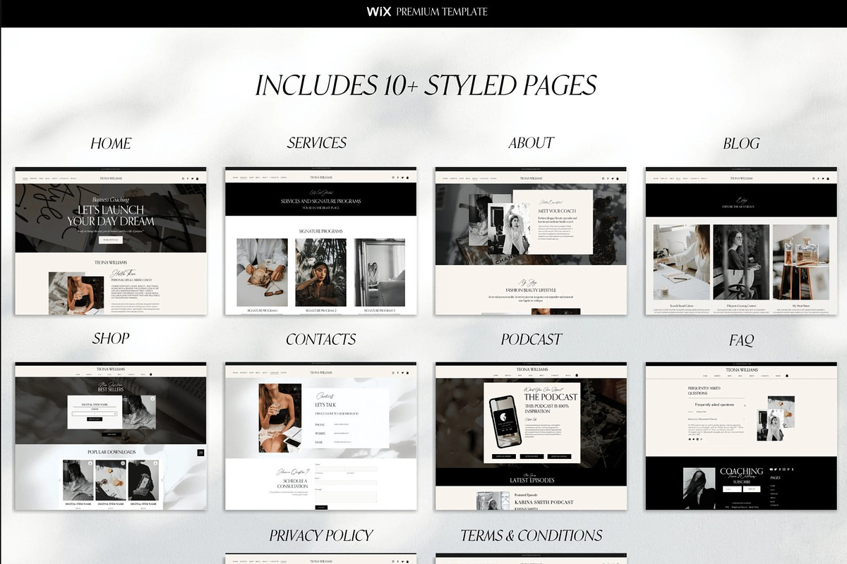 Wix Website template coach, a Wix Template by Presentibox (Photo 7 of 11)