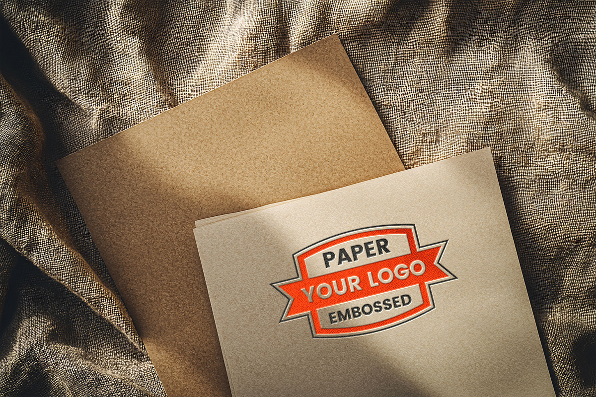 Logo Mockup On Craft Paper, a Product Mockup by GenesisCreativeCo (Photo 2 of 3)