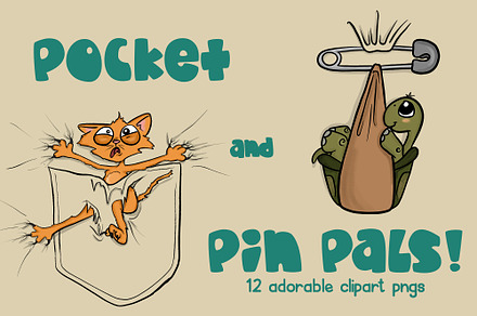 Pocket & Pin Pals | Adorable Animals