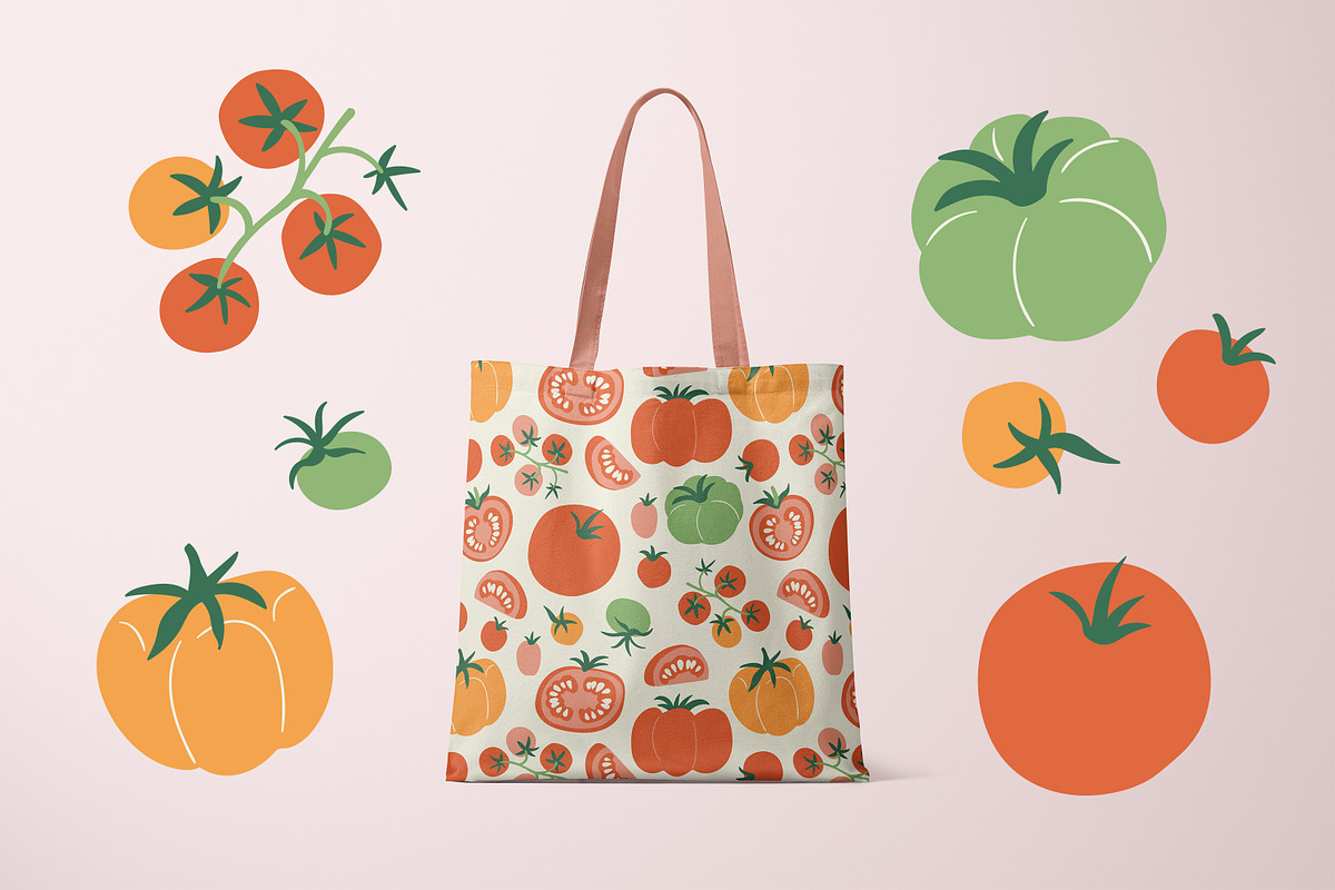 Harvest season patterns and objects, a Food Illustration by Alenkakarabanova (Photo 2 of 8)