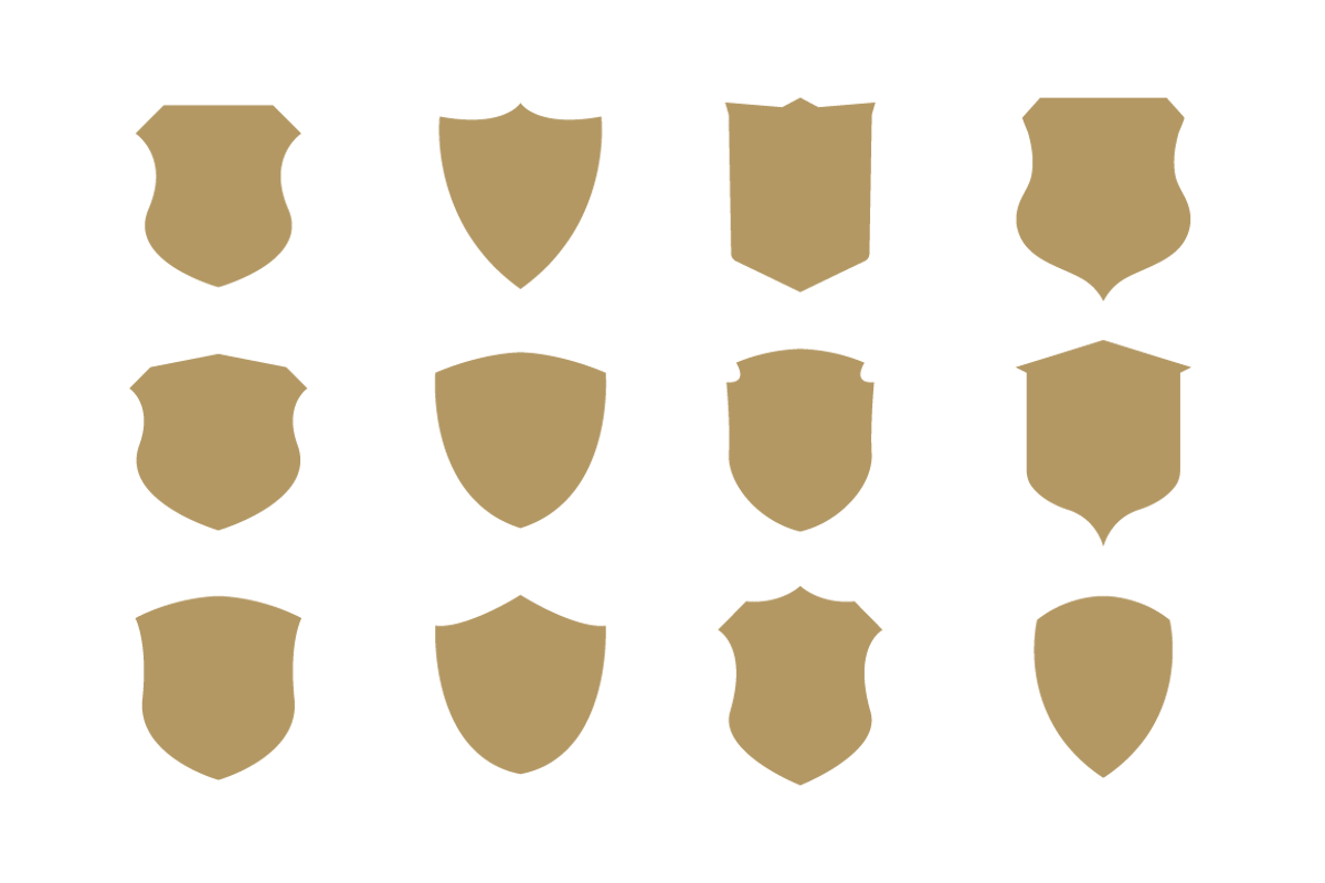 1080 Vector Shields Shapes, an Object Graphic by Damien (Photo 2 of 12)