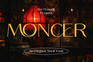 Moncer - An Elegant Serif Font