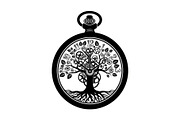 Steampunk Tree of Life Symbol Bundle, an Illustration by yasushie (Thumbnail 12 of 31)