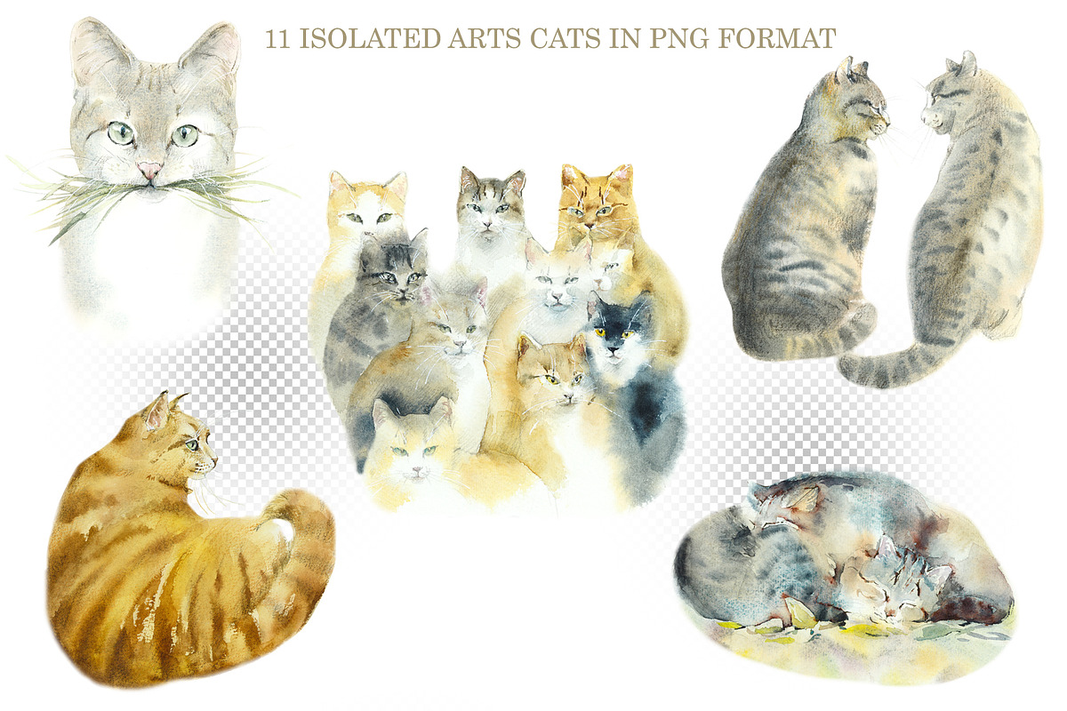 Street Cats, an Animal Illustration by Budogoshch (Photo 3 of 6)