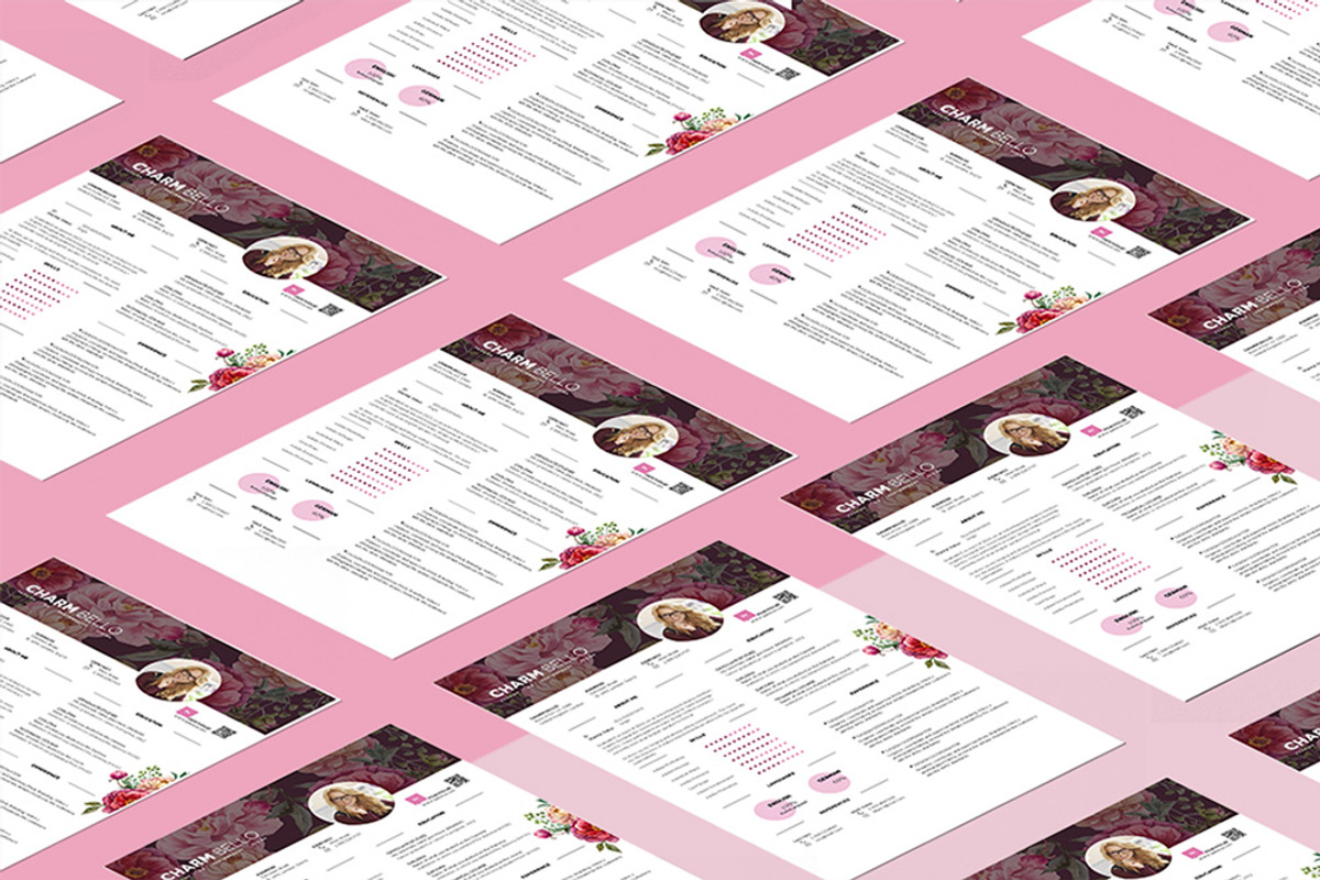 Sweet Resume Template, a Resume Template by CharmBello (Photo 5 of 5)